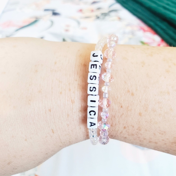 Dark Purple "Name It" Custom Pull-String Bracelet - Picture 11 of 12